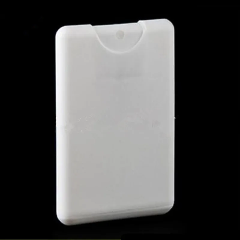 10pcs/lot New Design Card Shape 20ml White Plastic Cosmetic Perfume Spray Bottle Container Refillable Makeup Tools|perfume spray|perfume spray
