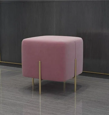 

Nordic home shoe changing stool simple and fresh fabric sofa stool light luxury dressing stool shoe changing stool