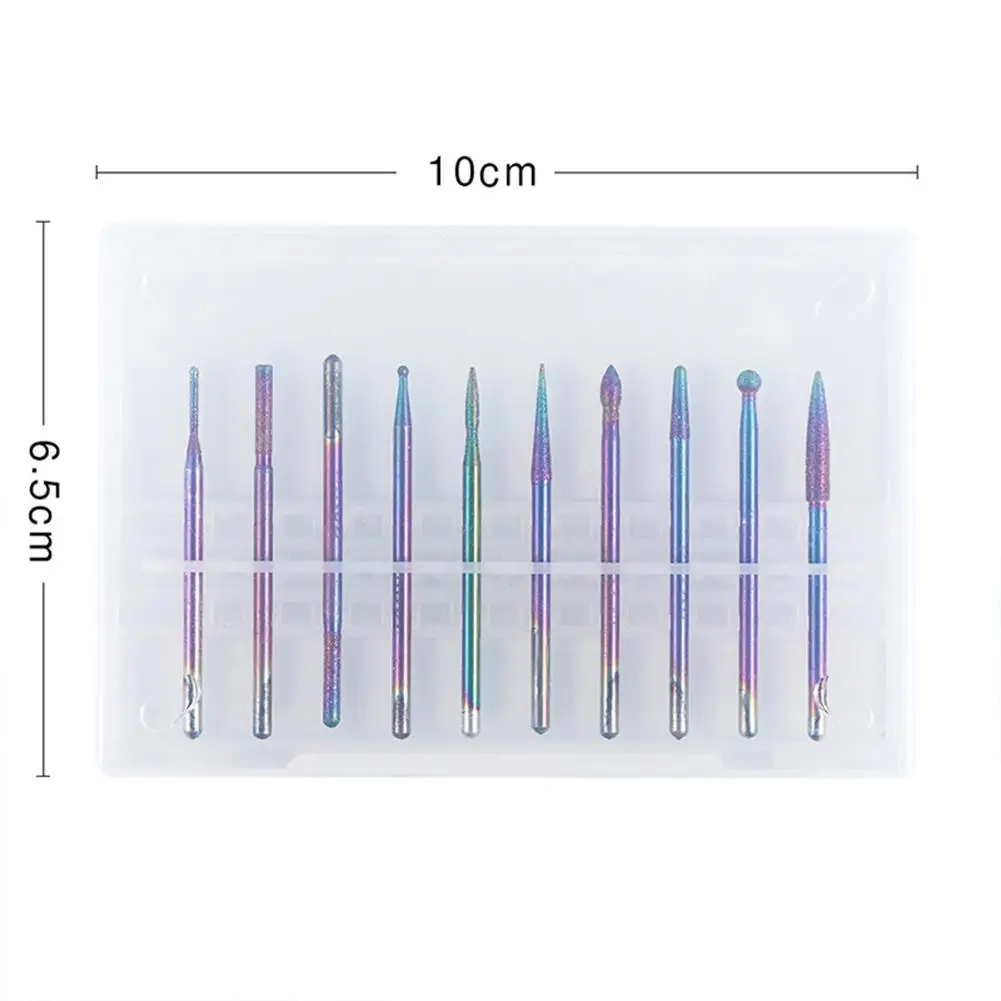 

10pcs Nail Polish Exfoliating Accessories Grinding Head for Manicure Pedicure High Hardness Resistance and Easy Cleaning