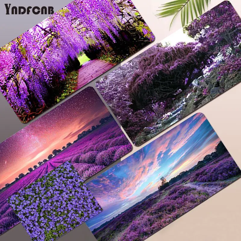 

Игровой коврик для мыши YNDFCNB с вечным садом фиолетового натурального каучука, Настольный коврик, размер для игр Cs Go LOL, ПК, ноутбука