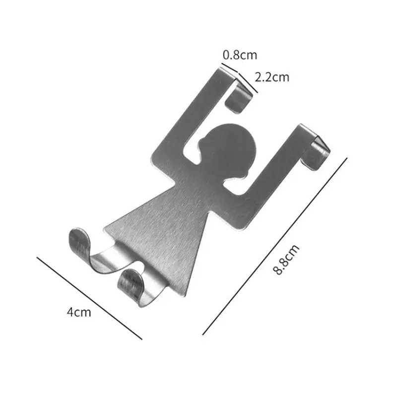 2 шт./компл. Нержавеющая сталь для влюбленных в форме крючков Кухня горшок Pan