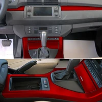 car accessories 3d5d carbon fiber stickers for bmw x5 e53 1999 2006 interior central control panel door handle decorate