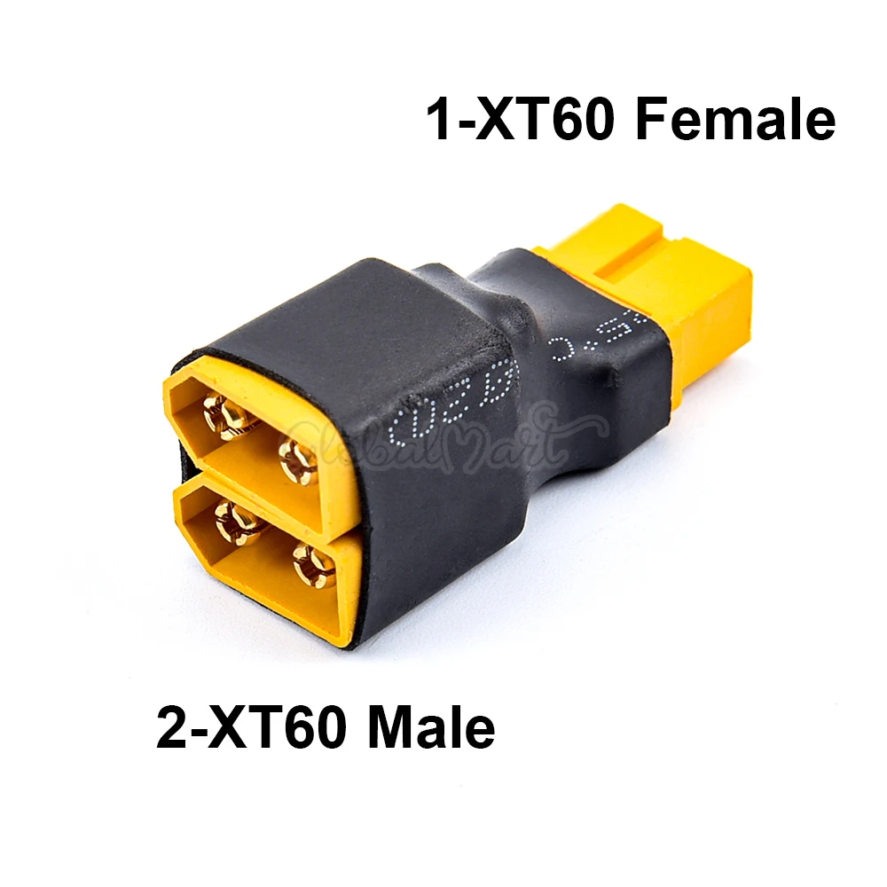 Без проводов XT60 Female to 2x XT 60 штепсельная вилка параллельная серия коннектор для