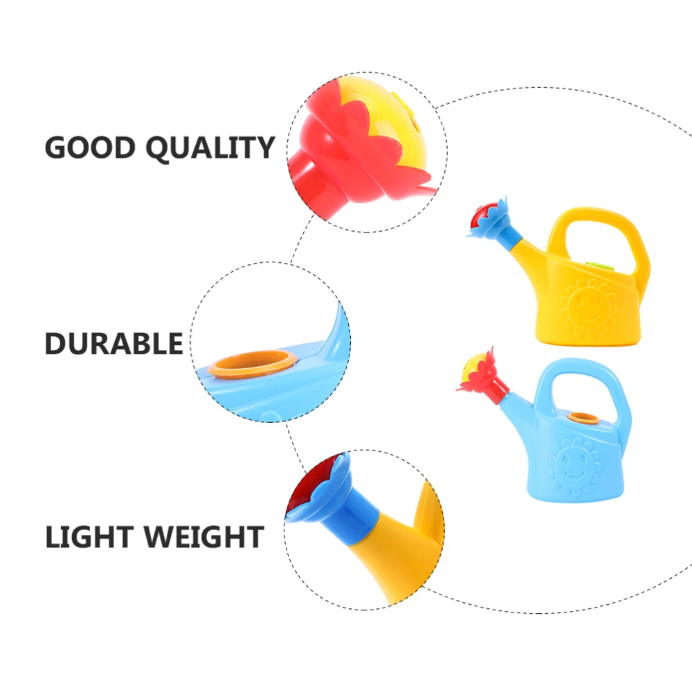 

2pcs Watering Pot Kids Water Beach Sand Watering Toys Bathtub Toys