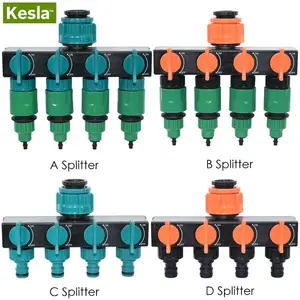 Садовый делитель воды KESLA для теплицы, соединитель от 12 до 34 дюйма до 1 дюйма, с клапаном до 811, 47 мм, фитинг для системы полива из ПВХ