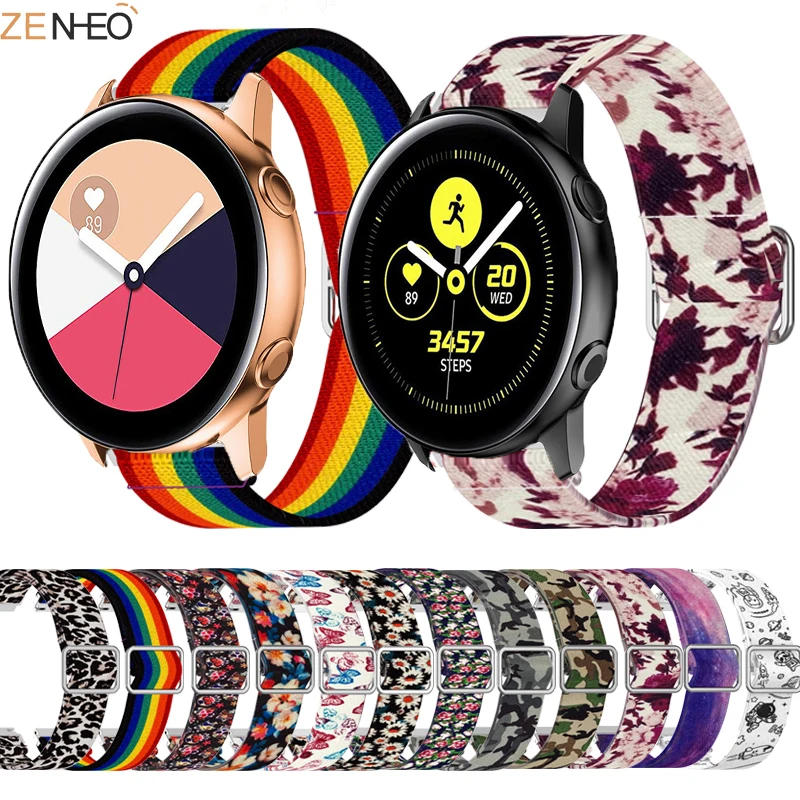 

20mm Nylon Original band Strap For Samsung Galaxy Watch Active 2 40/44mm / 3 41mm smartwatch wristband For Huawei GT 2 42mm
