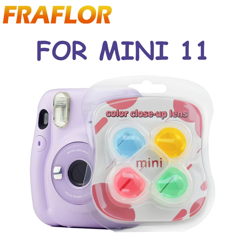 4 шт. цветной фильтр для объектива Fujifilm Instax Mini 11 мгновенная пленка Аксессуары