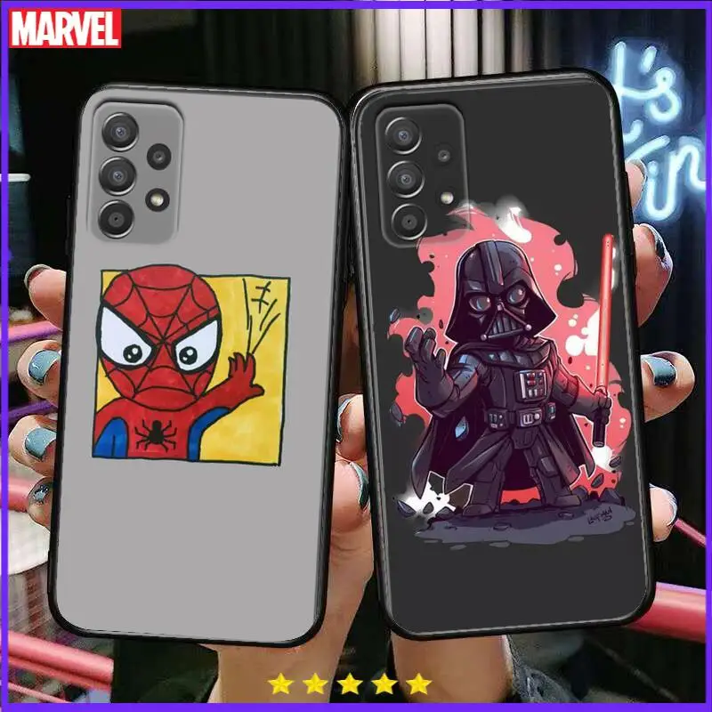 

Marvel Cute Comics Phone Case Hull For Samsung Galaxy A70 A50 A51 A71 A52 A40 A30 A31 A90 A20E 5G a20s Black Shell Art Cell Cove