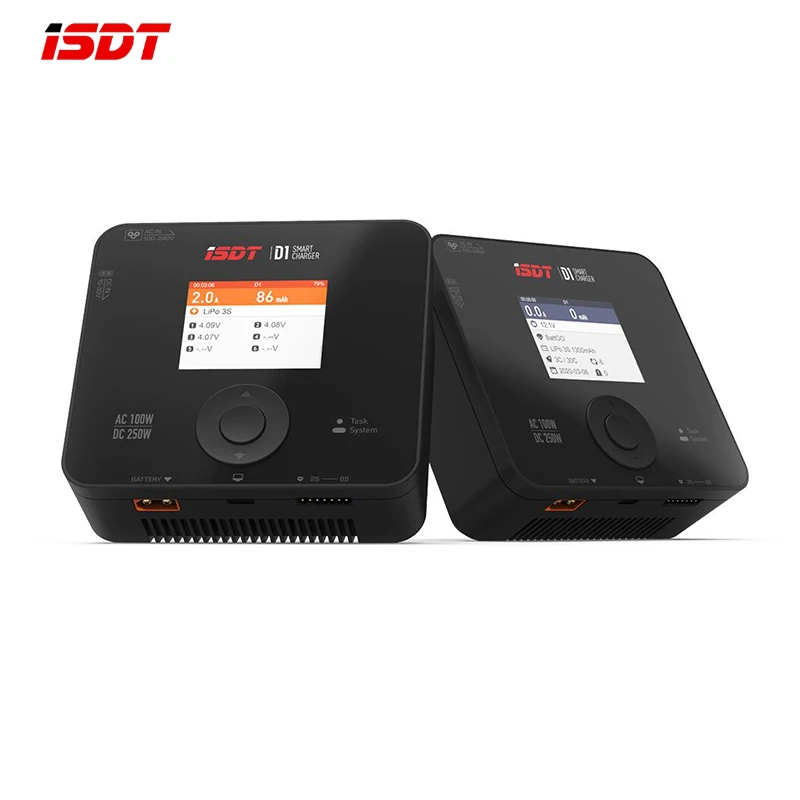 Новый ISDT D1 DC250W 10A AC100W двухканальный умный Lipo Dis зарядное устройство для 1 6S батареи