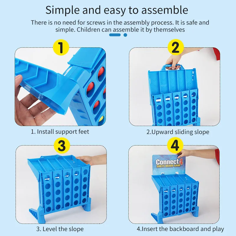 

Connect 4 Game 1 Set Board Game Entertainment Connect Sports Educational Puzzle Toys For Kids Finger Basketball Shooting Game