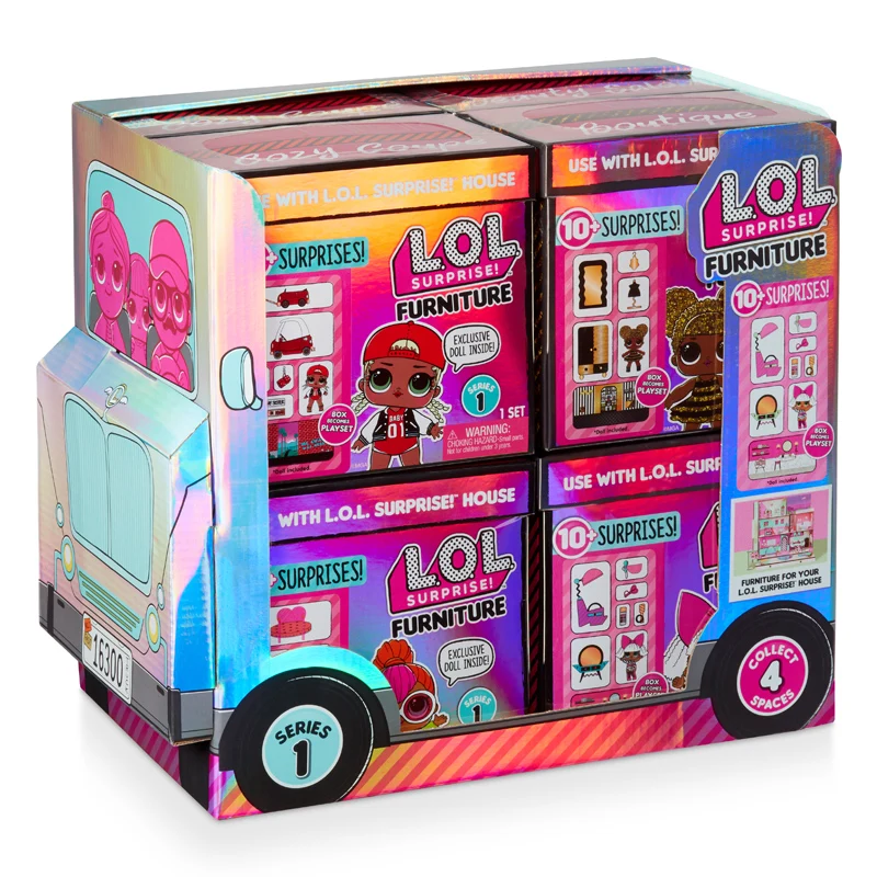 

L.O.L. Surprise dolls Fashion doll Surprise box Furniture scene set Girl toy demolition ball PVC Action Figure Collection Model