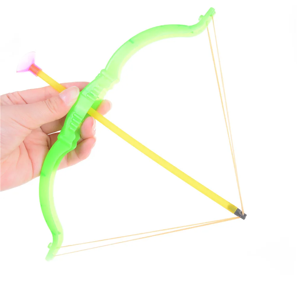 

2021 New 26cm Funny Plastic Archery Bow And Arrow Toys For Children Gifts Set Outdoor Garden Games Toy Shooting Sports Toys