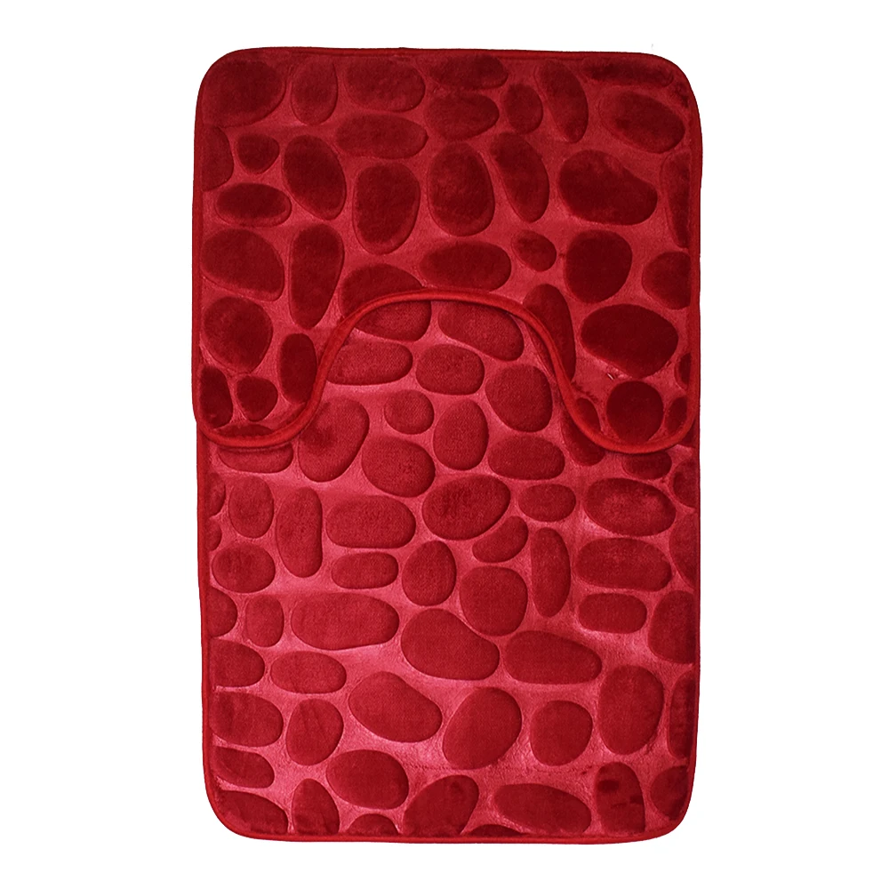 Однотонные Нескользящие коврики Zeegle Набор ковриков для ванной 2 шт. Туалетные