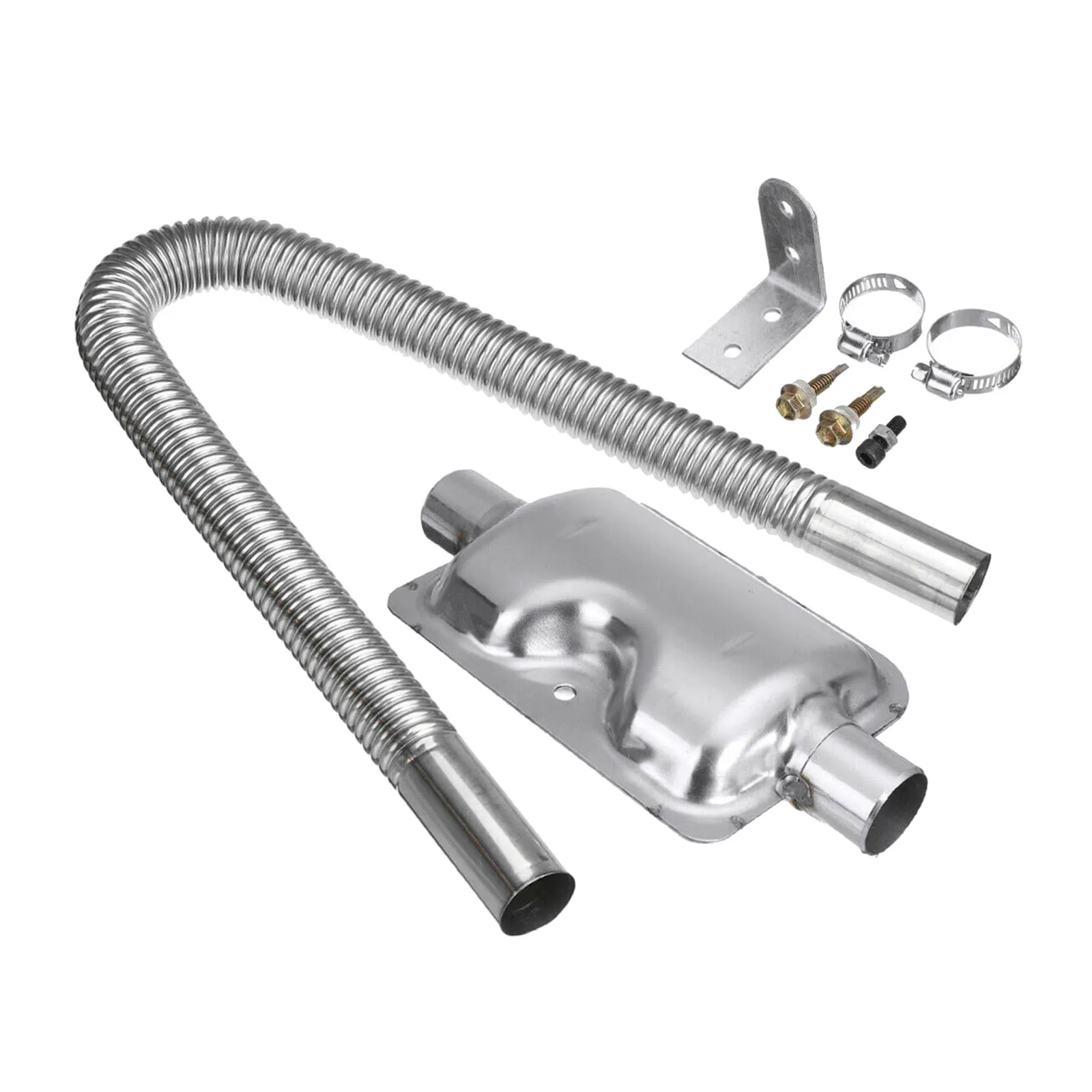 

Exhaust Pipe Silencer Muffler Kit Clamps for Parking Air Heater