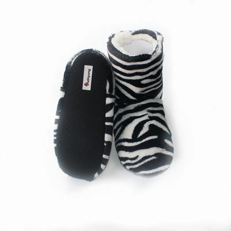 Suihyung зимние теплые женские домашние ботинки на плоской подошве с хлопковой