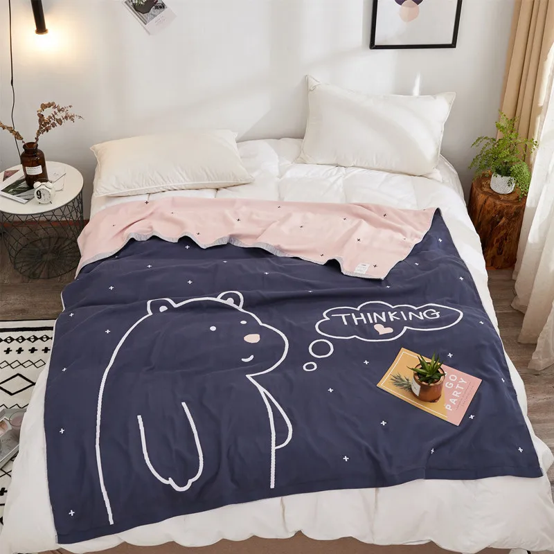 Двухсторонняя 4 слойные бесплатная доставка хлопковые махровые носки одеяло с