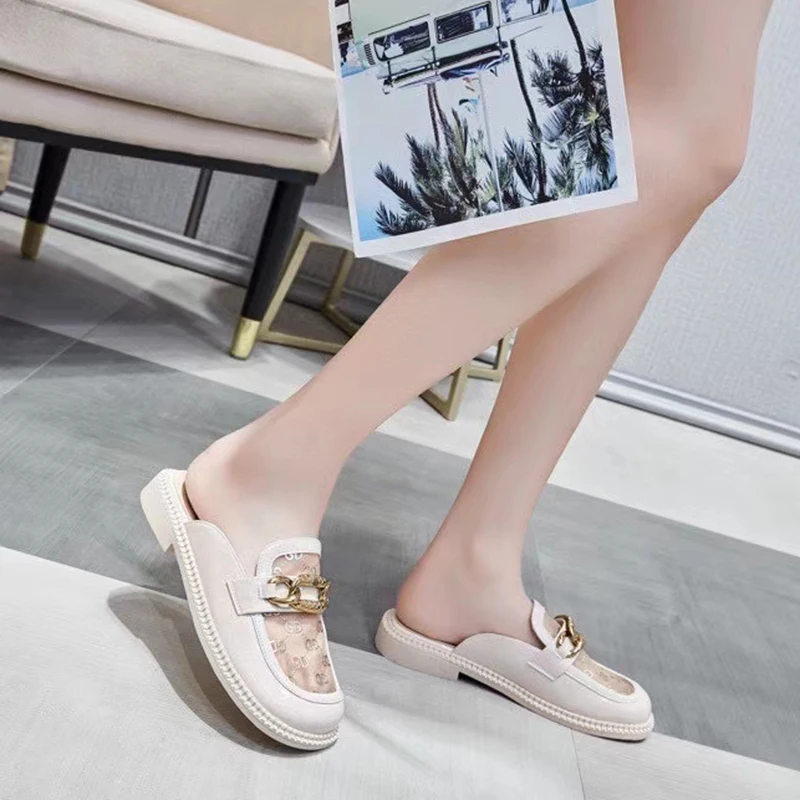 

New Women's Summer Mule Sliders Flat Ladies Flip Flops Slip On Mule Casual Sandal Shoes