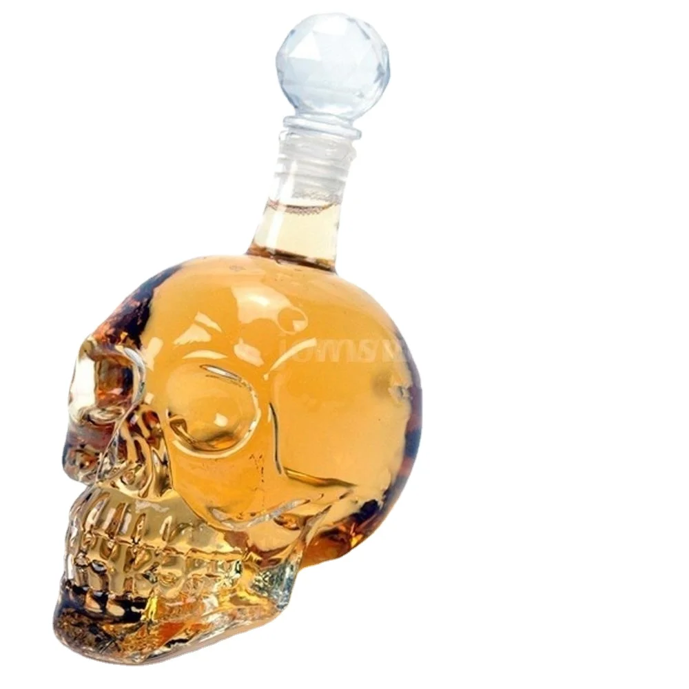 

125ML/350ML/550ML/1000ML Creative Crystal Skull Shot Glass Drinking Bar Dining Whiskey Bottle Wine Bottle DDC-41