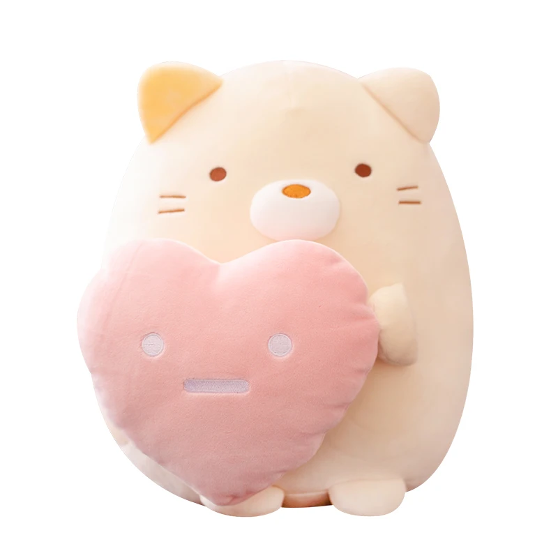 

Cute Corner Bio with Heart Plush Pillow Japanese Anime Plush Toy Soft Stuffed Animal Dolls for Fans High Quality Gift Kids Girl