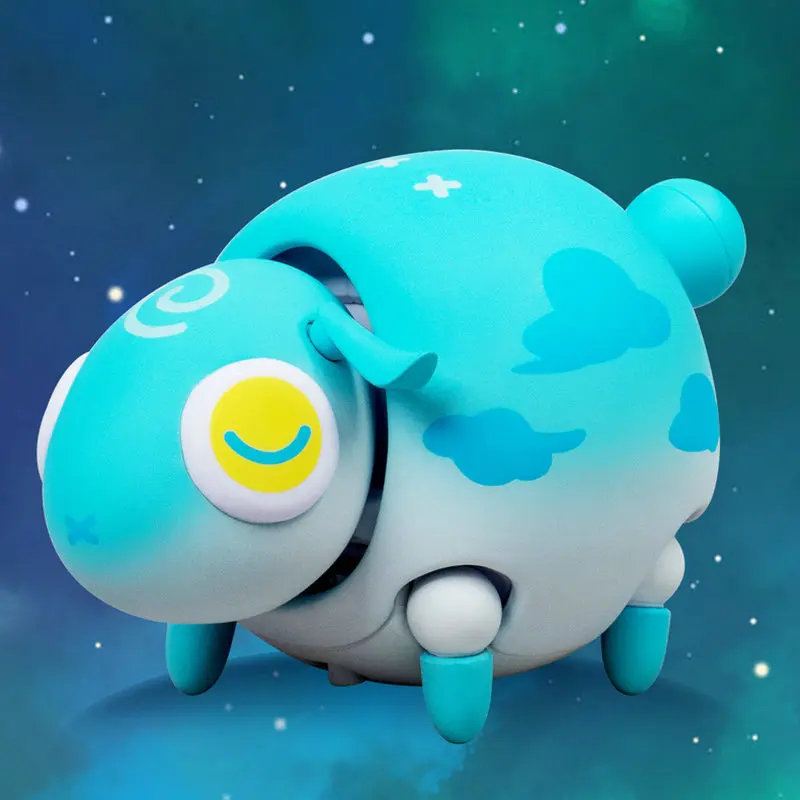 Электронный овечья фигурка игрушки Лаки овец прогулки глухая коробка Детский