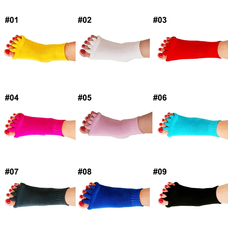 1 пара носки с пятью раздельными пальцами ортопедические разделители для пальцев