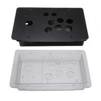 diy clear black joystick replacement acrylic panel case handle arcade game kit sturdy construction easy to install