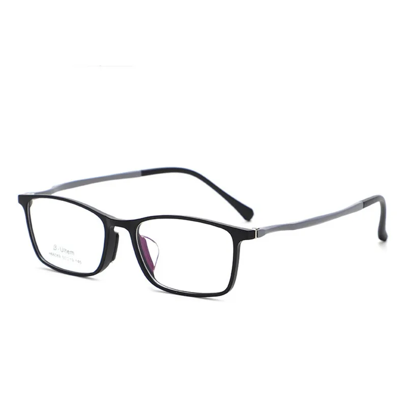 

OEYEYEO The New Plastic Steel Square Rim Spectacle Frames Men's Business Casual Myopia Eyeglasses Sports Comfortable Eyewears