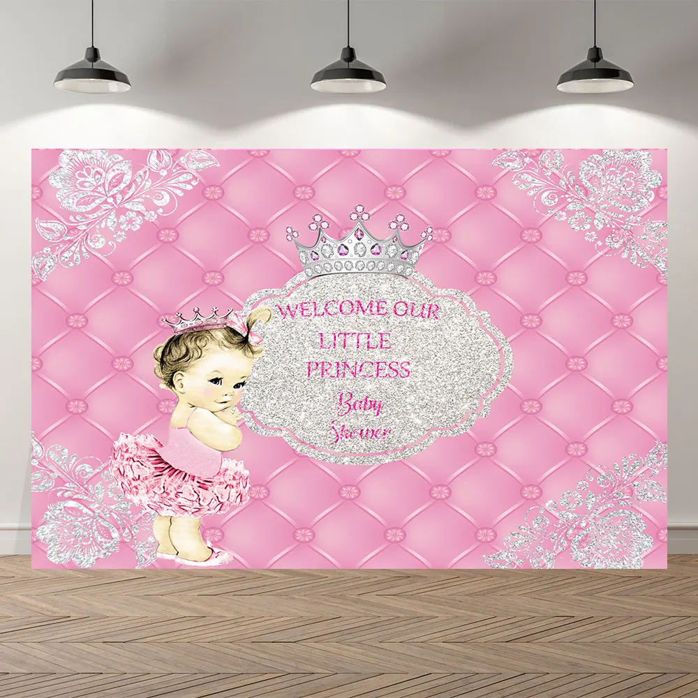 

thinvinyl new born princess BirthdayParty baby shower BannerBackgrounds Printed Professional Indoor Photographic studio Backdrop