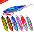 Приманка рыболовная металлическая, 6 шт.компл., рыболовные жесткие приманки