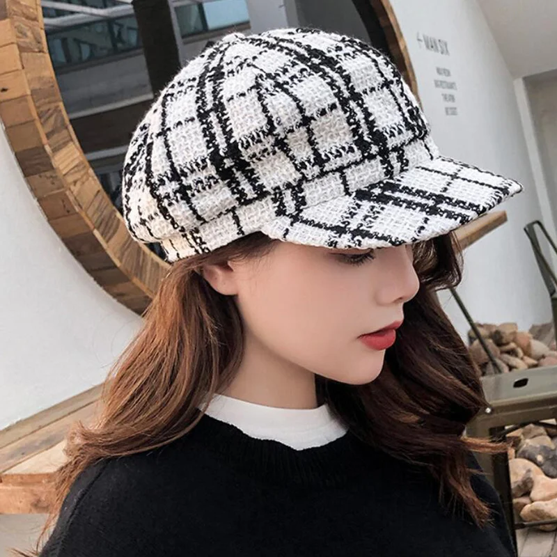 

New Casual Military Cap Man Woman Cotton Beret Flat Hats Captain Caps Trucker Vintage Black white Sport Dad Bone Male