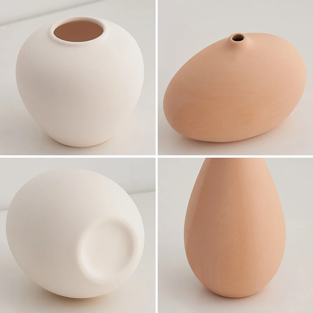 

Nordic ins Minimalism Home Decor small vase ceramic vases for decoration coffee table Dried Flower vase dining table decorative