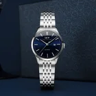 Часы наручные карнавальные женские Автоматические, брендовые механические Спортивные Повседневные водонепроницаемые, полностью стальные, с кожаным ремешком