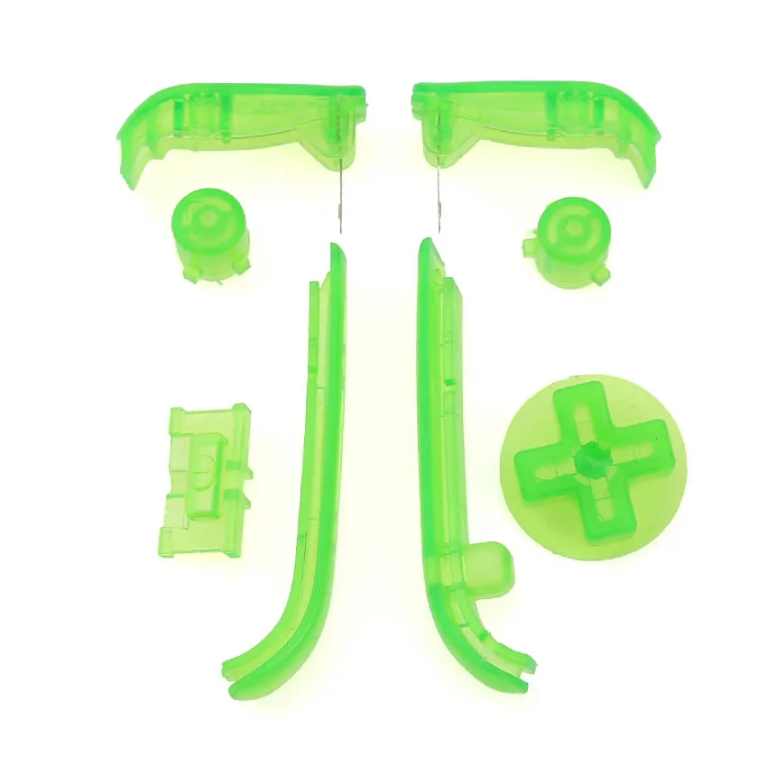 C Clear green Cltgxdd многоцветные кнопки клавиатуры L R A B кнопки для Gameboy Advance кнопки рамка для GBA D колодки мощность вкл выкл управления Кнопка - Цвет: C Clear green