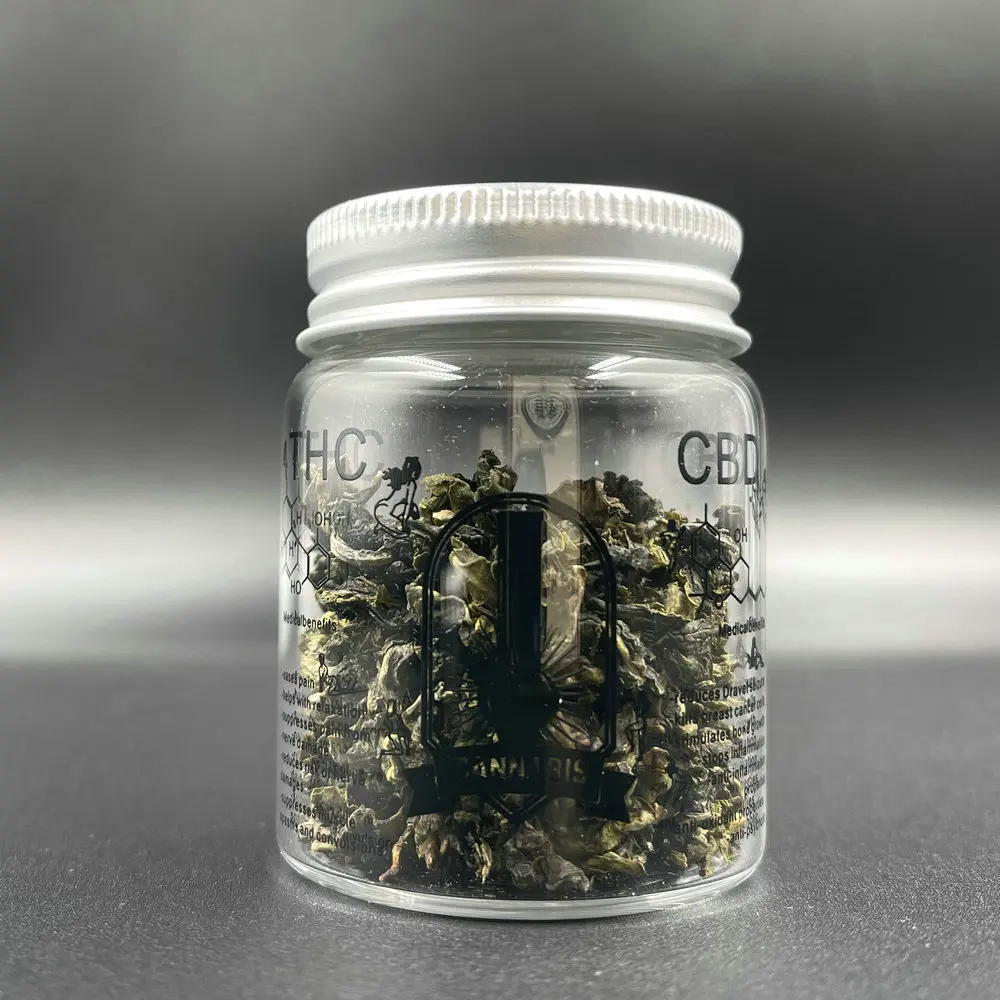 

Weed Storage Jar Weed Storage Bottle 420 Glass Sealed Small Jar With Lid 1pcs