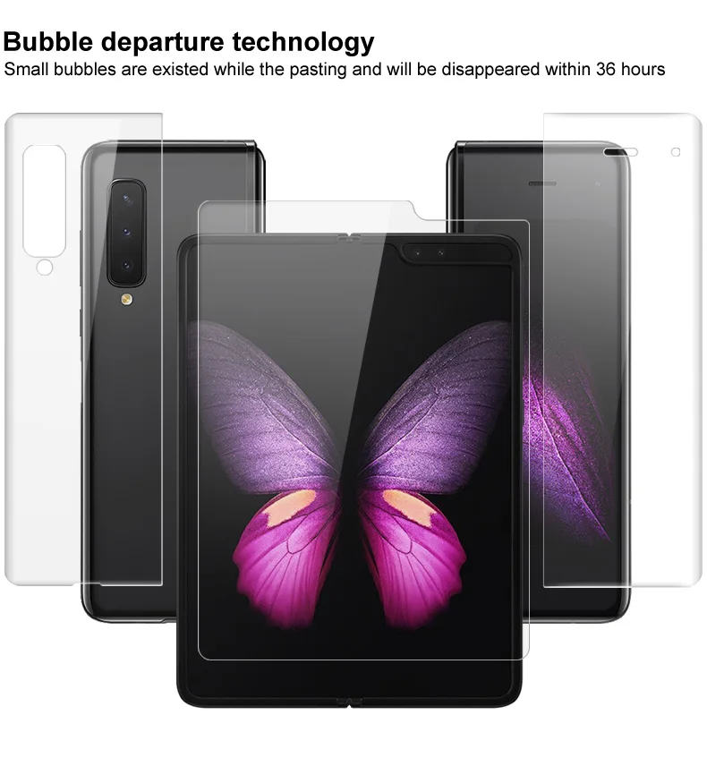 IMAK Hydrogel 3 III пленка для samsung Galaxy Fold Phone screen+ внутренний экран+ задняя защитная пленка мягкая защитная пленка