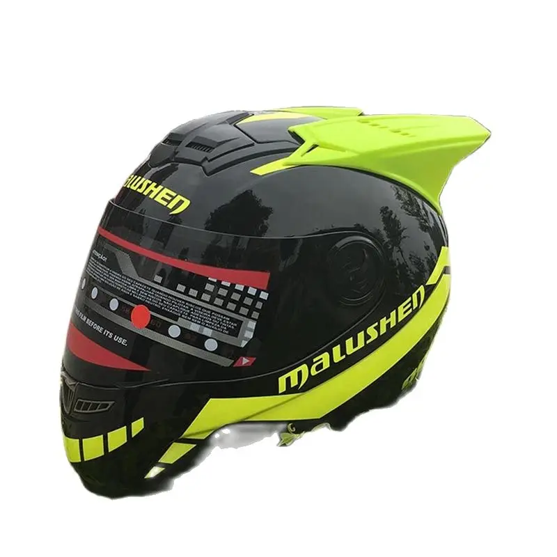 Мотоциклетный шлем на все лицо Malushen защитный для взрослых зимний сезон