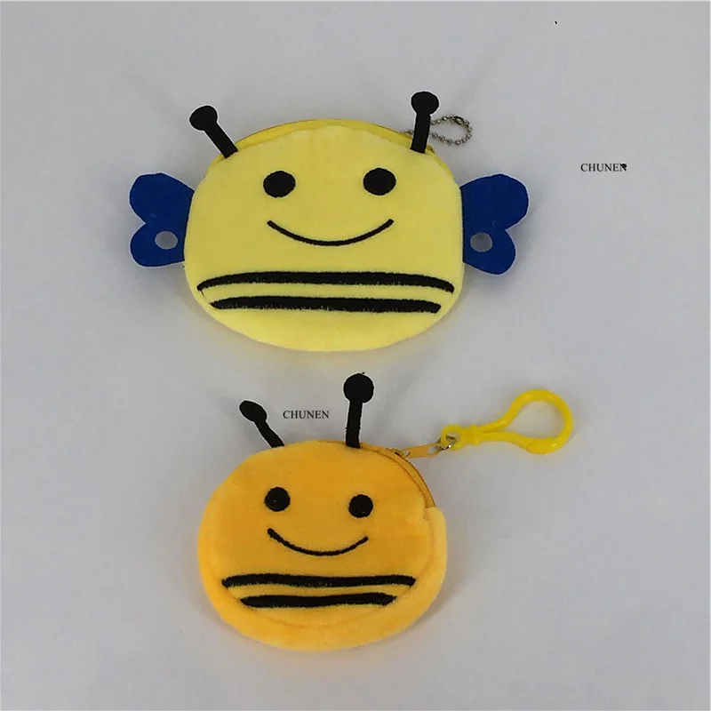 2 формы желтый плюшевый Кошелек Сумка 8 см мини 10 игрушка|Плюшевые кошельки| |