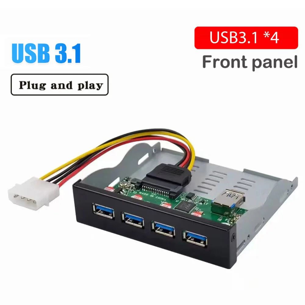 

10,1-дюймовая настольная ПК с передней панелью usb-хаб 4 порта USB 3,25 VL820 чип Тип A хаб док-станция для Mac OS X Windows