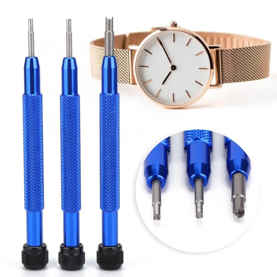 3 шт. в упаковке коробка H Тип отвертка рамка для часов Ремешок ремонт и