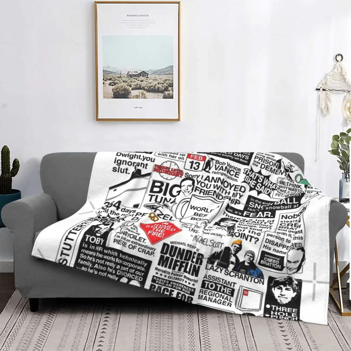 

Wise Words From The Office 2 Blanket Bedspread Bed Plaid Duvets Bed Blanket Hooded Blanket Summer Bedspread