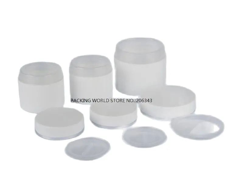 30 г белая пластиковая банка для крема/горшок/бутылка