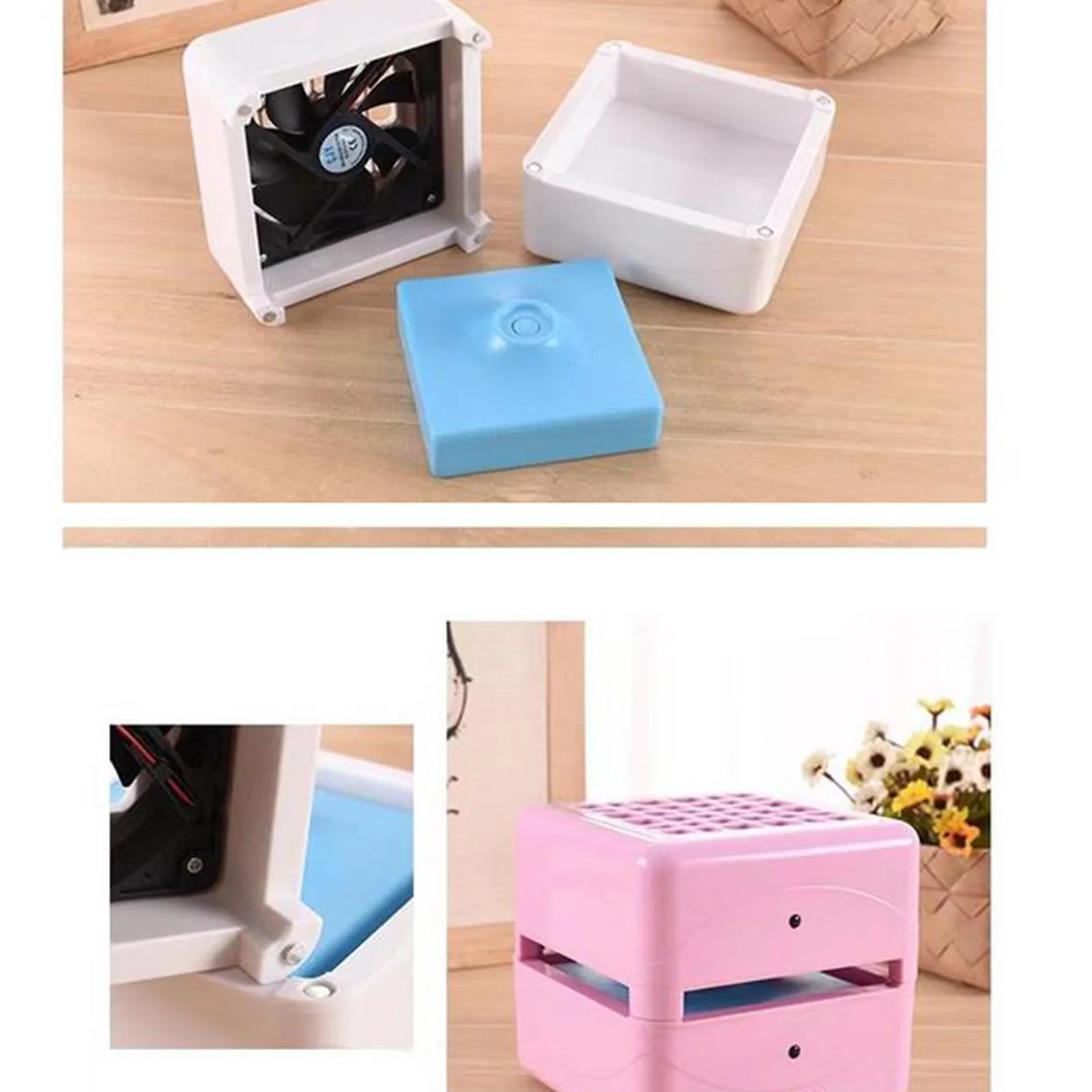 

4 Colors Small Air Conditioner Home Bedroom Mini Air Cooler Desktop USB Rechargeable Office Home Dormitory Outdoor Fan