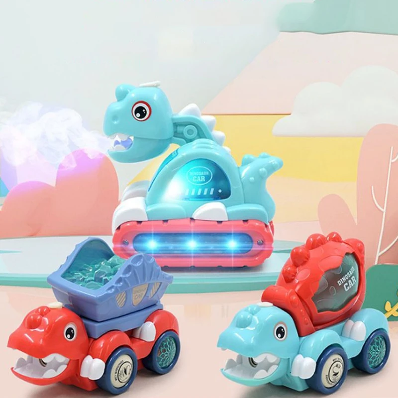 

Electric Spray Walking Dinosaur Music Lighting Universal Engineering Vehicle Excavator Car Kids Toy