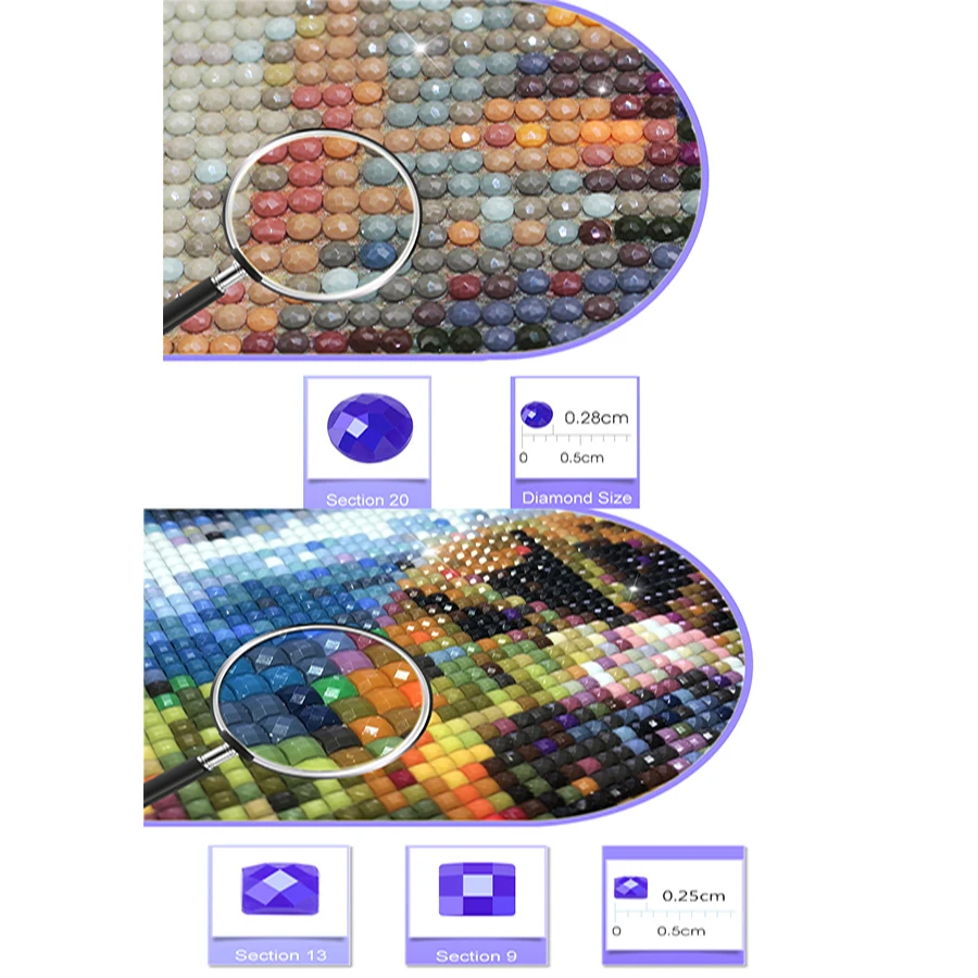 Arte Creativo de 3 piezas, pintura de diamante de guitarra, taladro cuadrado redondo completo, mosaico de diamantes de imitaci&oacute;n, imagen art&iacute;stica de pared, decoraci&oacute;n del hogar, regalo de cumplea&ntilde;os-1