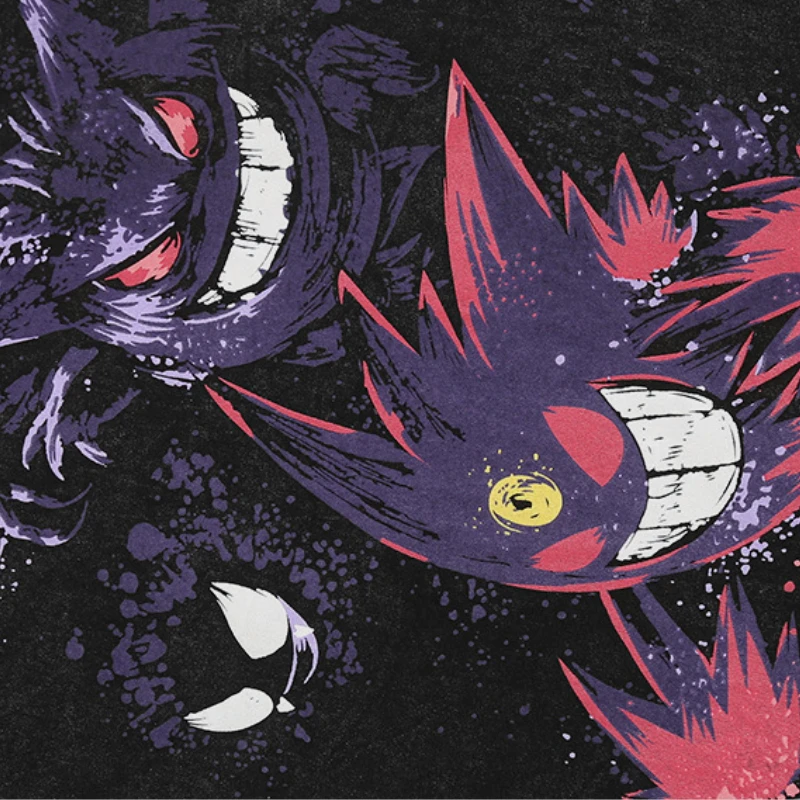 

2021 Hip Hop Elf Graffiti Anime Printed Retro Tshirt Wash Men Cotton Luxury Short Sleeve Oversized T Shirt Women Vintage Clothes