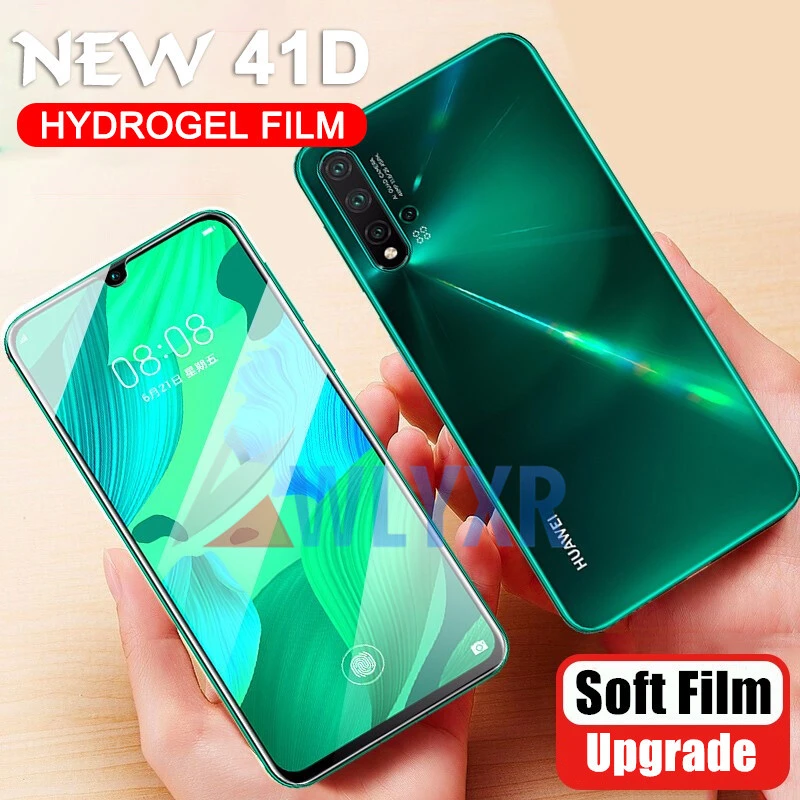 Передняя и задняя защитная пленка 0 1 мм для Huawei Honor 20 9X 8X 10 Pro Lite Защитная Nova 3E 3i 4 4E 5