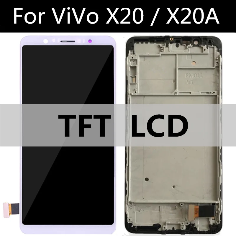 ЖК дисплей и дигитайзер сенсорного экрана в сборе для VIVO X20 X20A сменный экран