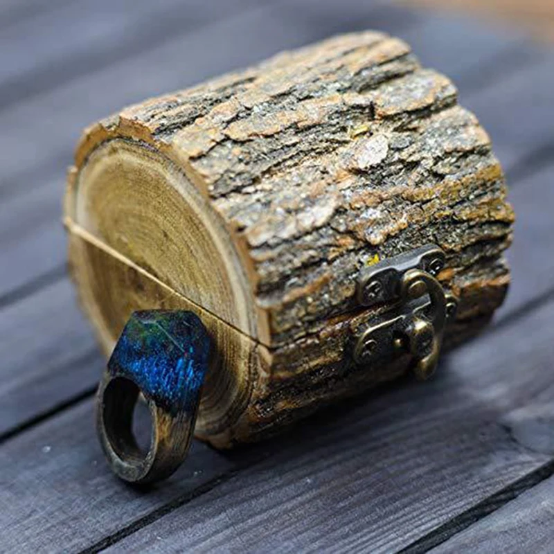 

Engraved Wooden Ring Box Vintage Wooden Ring Box Country Ring Box Engagement Ring Box