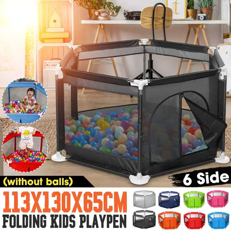 Детский манеж портативное пластиковое ограждение для детей складной защитный