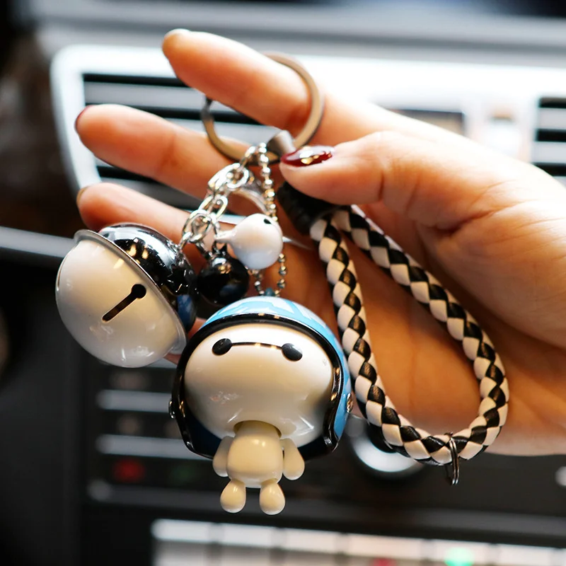 Модная белая цепочка для ключей с большим героем игрушка толстым воздушным шаром